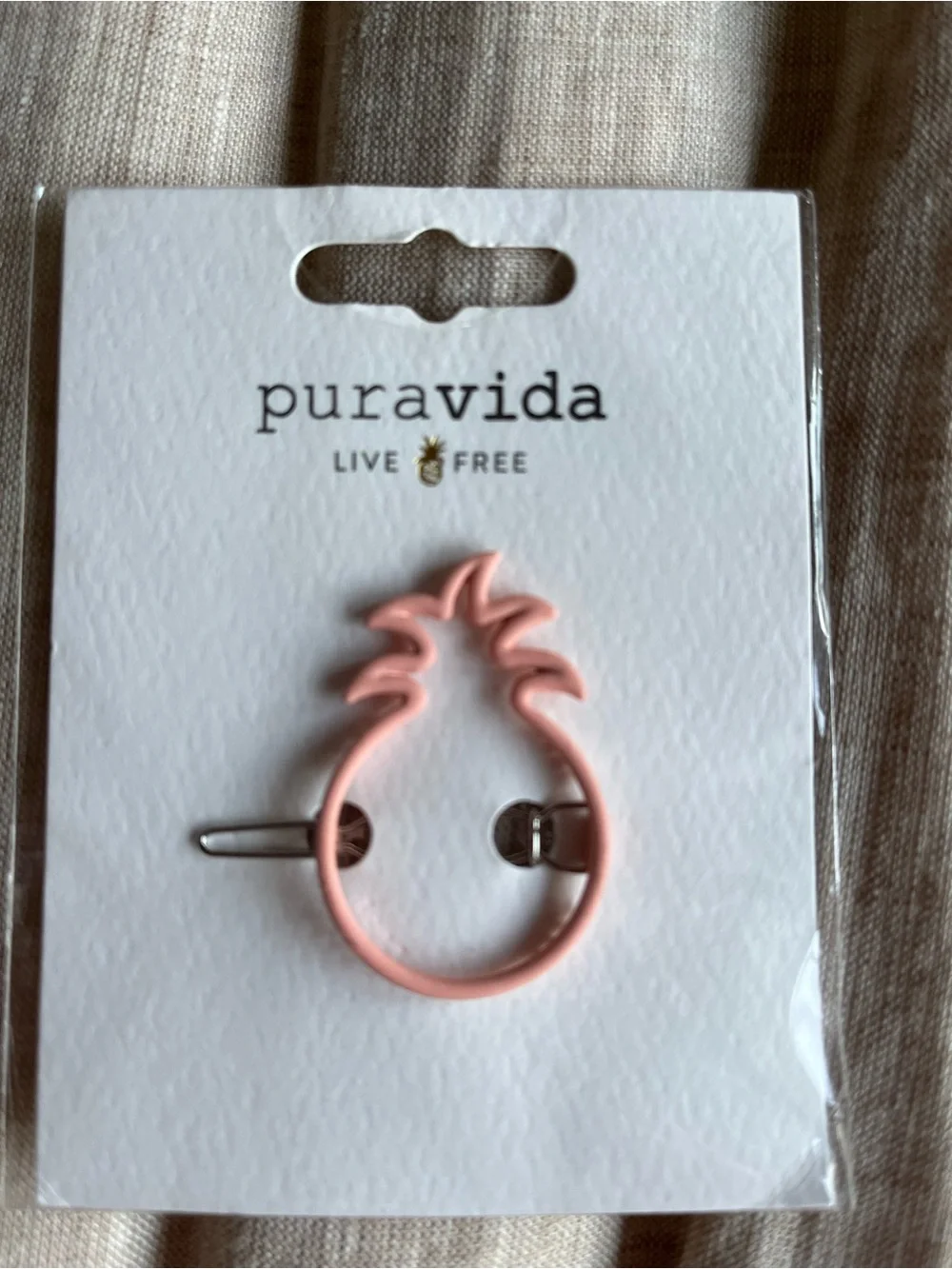 Pura Vida Pineapple Hair Clip